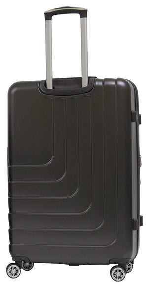 Set 3 Valigie Trolley Rigide in ABS 4 Ruote TSA Ravizzoni Titanio Grigie