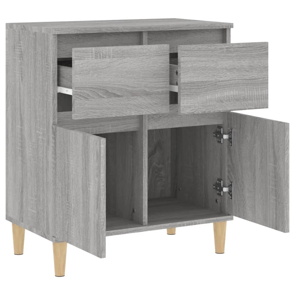 Buffet credenza cassettiera armadio mobile contenitore organizer per cucina soggiorno salotto Sonoma 60 x 35 x 70 cm legno ingegnerizzato grigio 02_0036400
