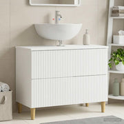 Armadio per Lavabo da Bagno ARNHEM Bianco 82 x 41 x 59 cm 896575