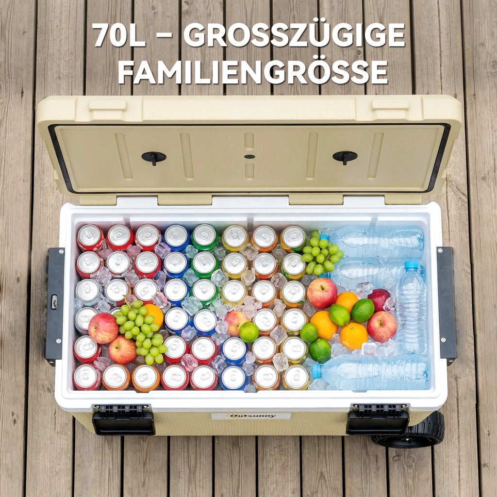 Thermobox Passiva 70L per Giardino ¨C Zephmum ¨C Grigio, Poliuretano, 70 Litri