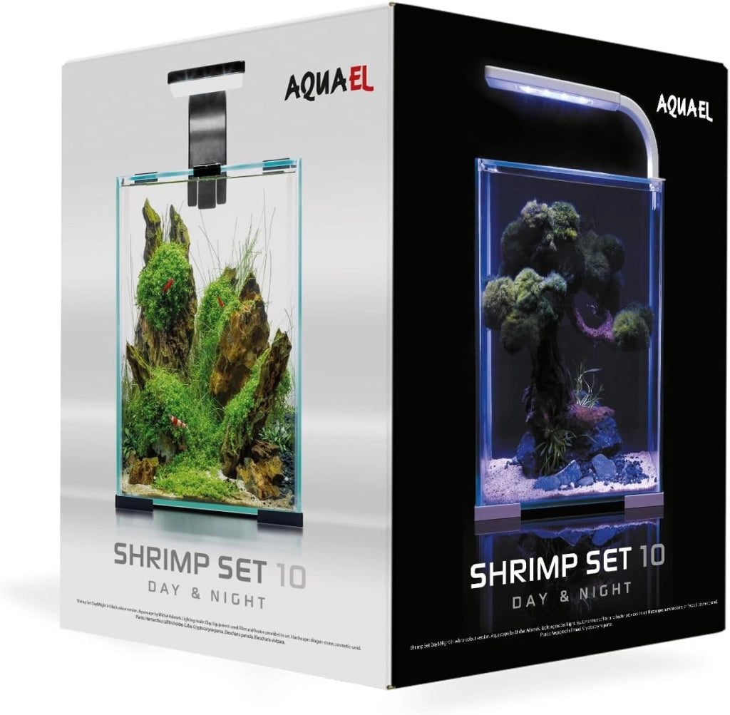 Aquael Shrimp Set Smart Day&Night 10 litri cm20x20x25h Colore: Nero