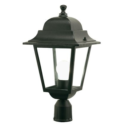 Lampada Testa Palo da Giardino E27 60W in Alluminio Sovil Nero