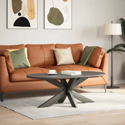 Gamba per tavolino da caffè a forma di ragno antracite 98x58x(42-43) cm in acciaio 4013110