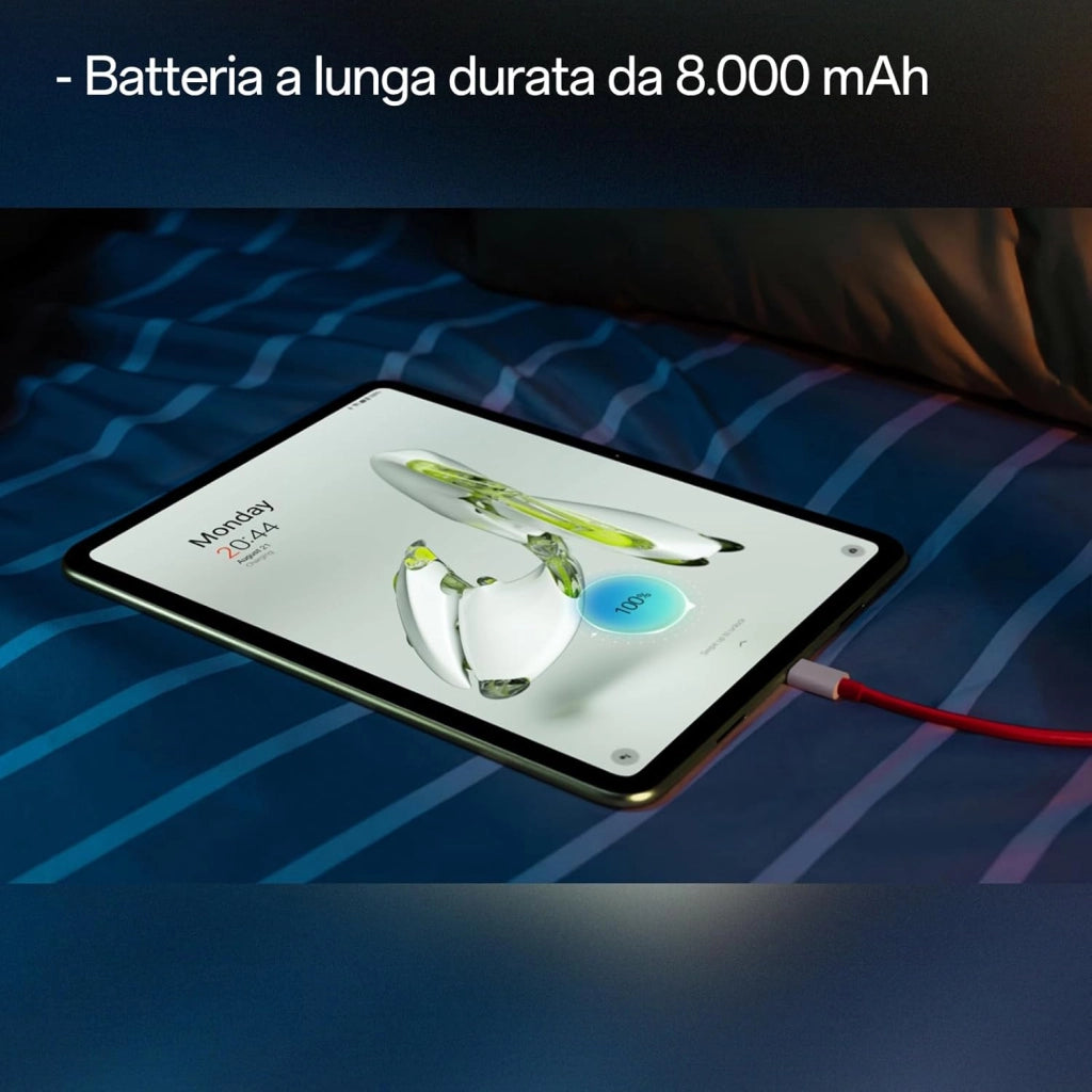 Pad Go Tablet portatile 8 GB RAM + 128 GB di archiviazione con display 2,4 K a bassa luminosità blu, batteria 8000 mAh, Verde menta