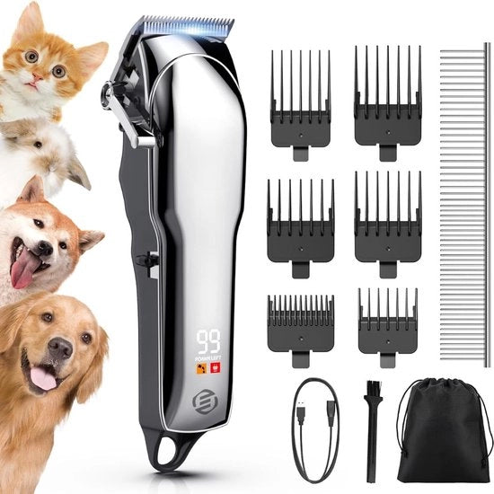 Tondeuse per cani per pellicce spesse - Trimmer per cani - Tondeuse per cani - Tondeuse per animali - Tondeuse per cani per trimer