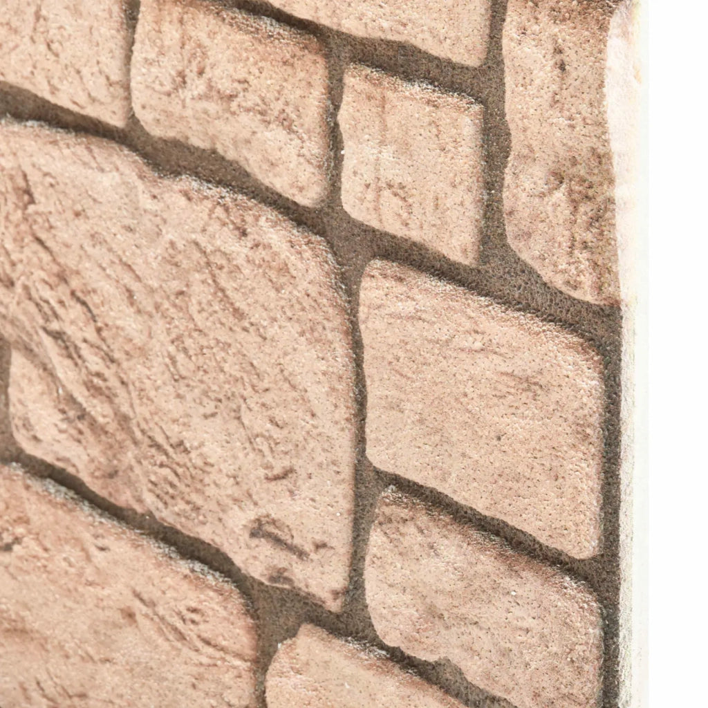 Pannelli da parete 10 pz Beige 100 x 50 cm Schiuma EPS CFW2663427