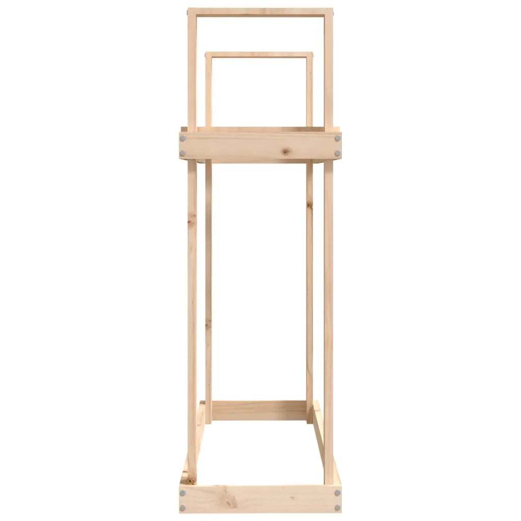 Portalegna-Scaffale per Legna 110x35x108,5 cm in Legno Massello di Pino