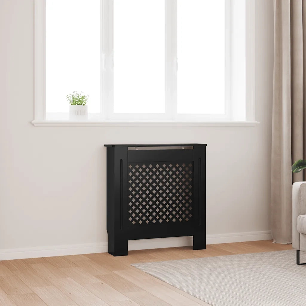 Copertura per Radiatore Nera in MDF 78 cm 325568