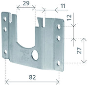SUPPORTO A LEGNO Lunghezza mm. 82