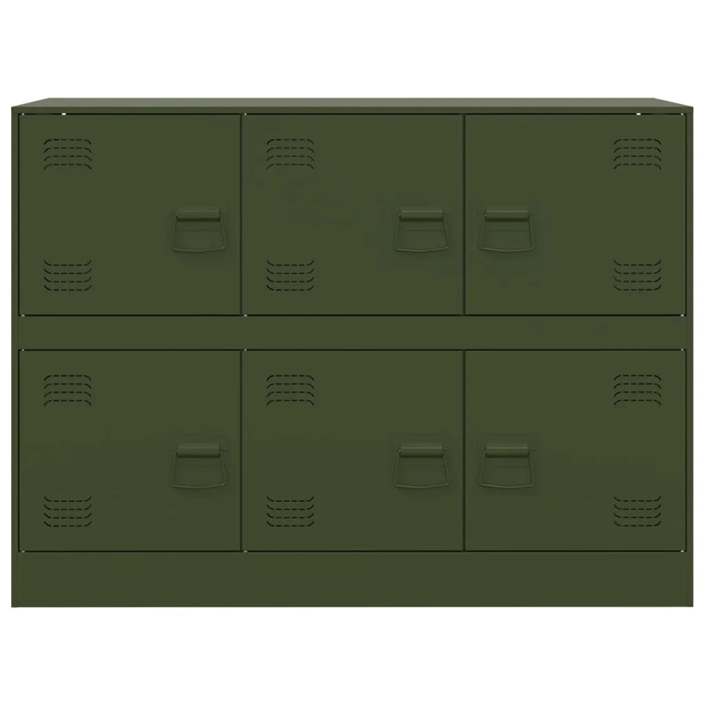Credenza Verde Oliva 99x39x73 cm in Acciaio 841797