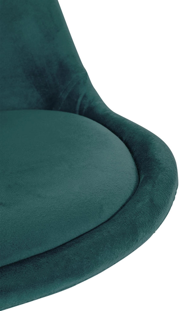 Sedia Sofia Velvet verde,natura (rotondo)
