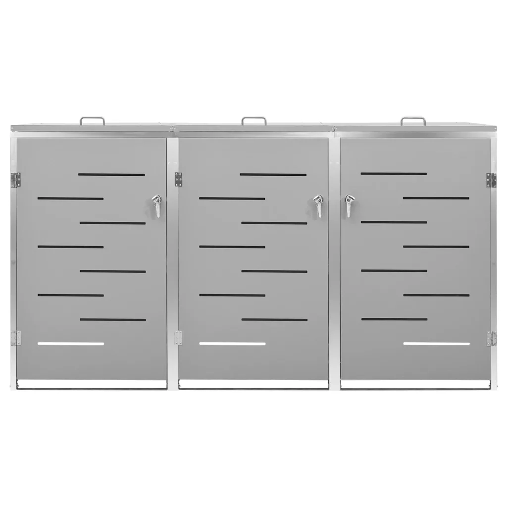 Copribidone per Spazzatura Singolo 69x77,5x112,5cm Acciaio Inox 149560