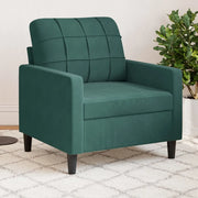 Divano Sedia-Poltrona Verde Scuro 60 cm Velluto 750806