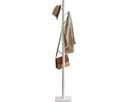 Pannelli a muro in legno massello - libero e robusto - 8 ganci - bianco
