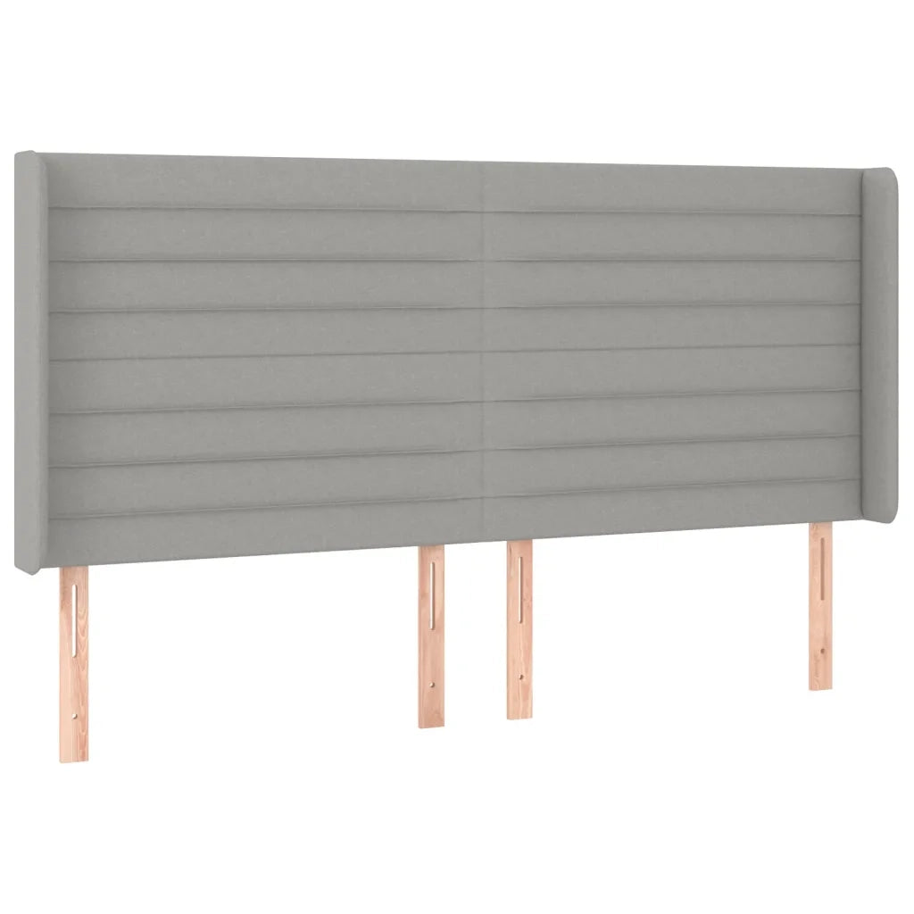 Letto a Molle Materasso e LED Grigio Chiaro 180x200 cm Tessuto cod mxl 62665