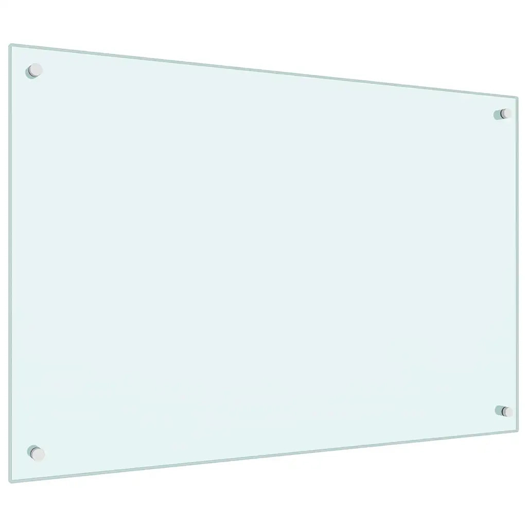 Schienale da cucina 2 pcs Bianco 90 x 60 cm vetro temperato 3415421