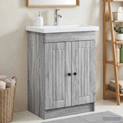 Mobiletto da bagno sotto il lavello Sonoma grigio 890050