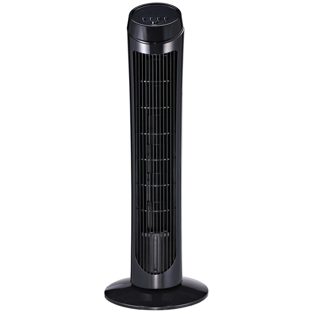 Ventilatore da pavimento ¨C zephmum ¨C Nero, ABS, ?27xH75 cm
