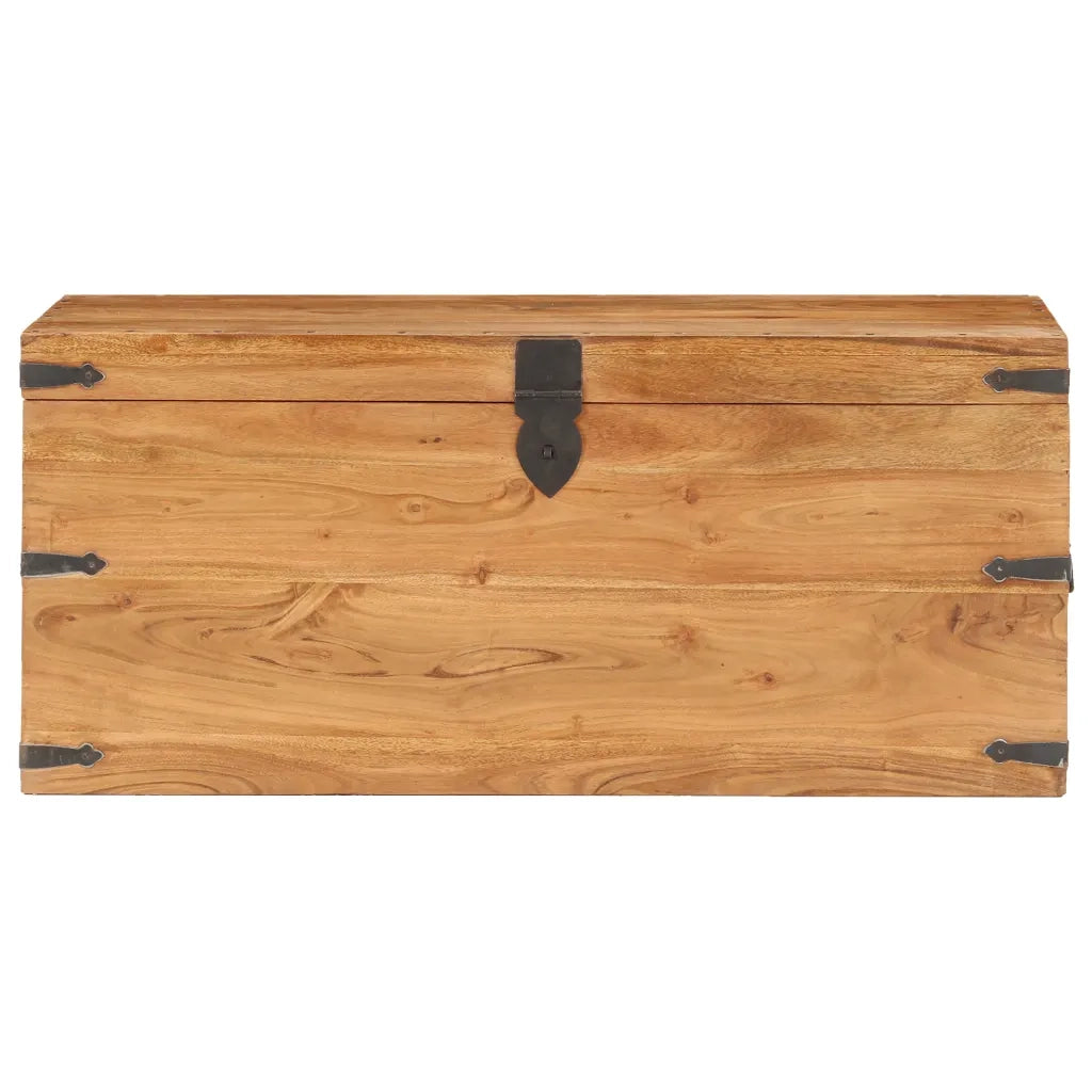 Baule 90x40x40 cm in Legno Massello di Acacia 289641