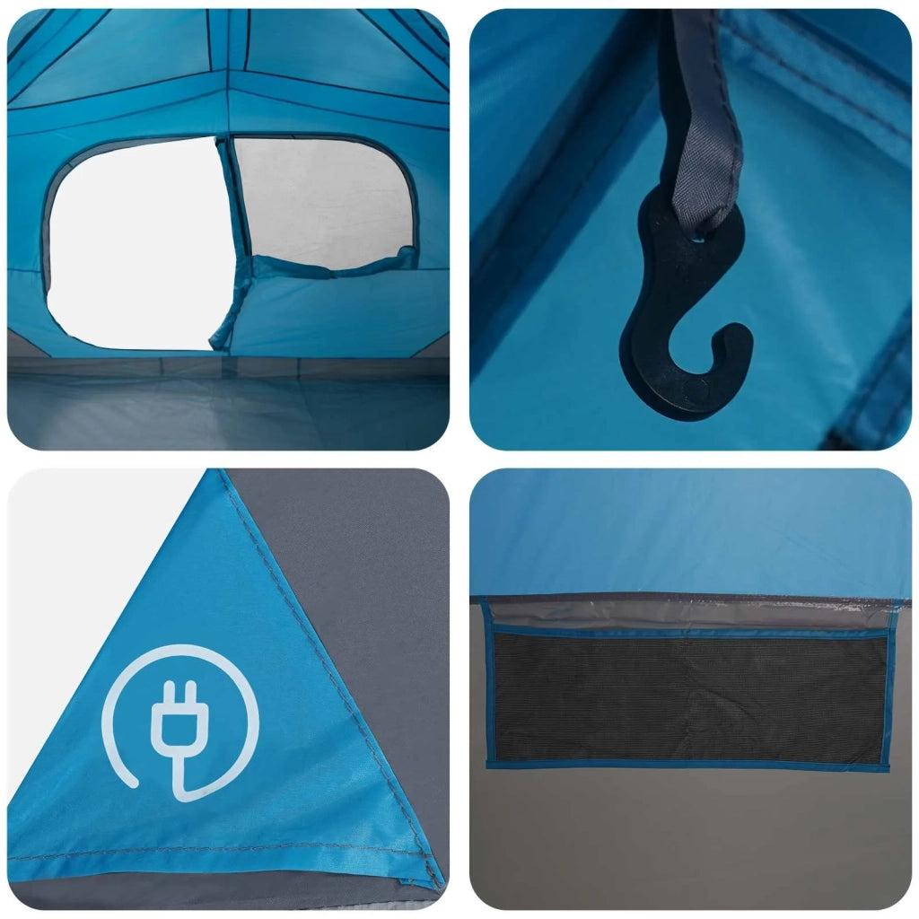 Tenda Istantanea Blu 365 x 280 x 200 cm Poliestere e Acciaio 42028704