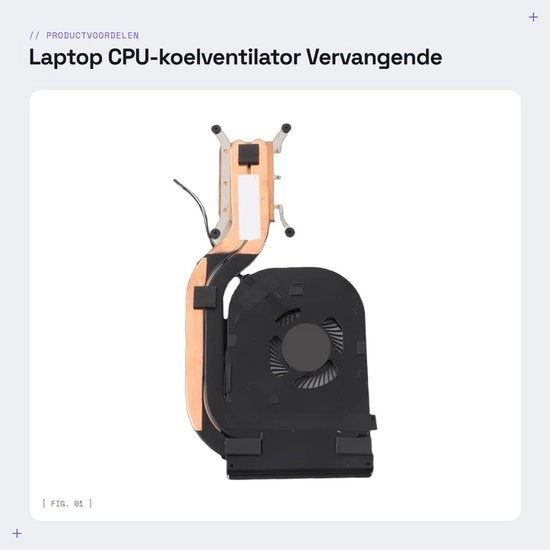 Ventilatore di raffreddamento per CPU per laptop - Sostituzione ventilatore per X1 Carbon - Connettori 5-pini - Alimentazione DC 5V 2,25W - Adatto per 20-40 mm
