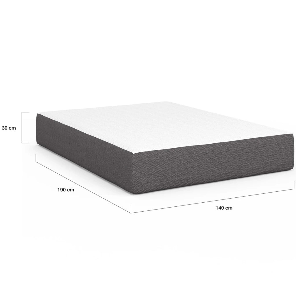 IDMarket - Materasso STELLA 140 x 190 cm in memory foam, spessore 30 cm