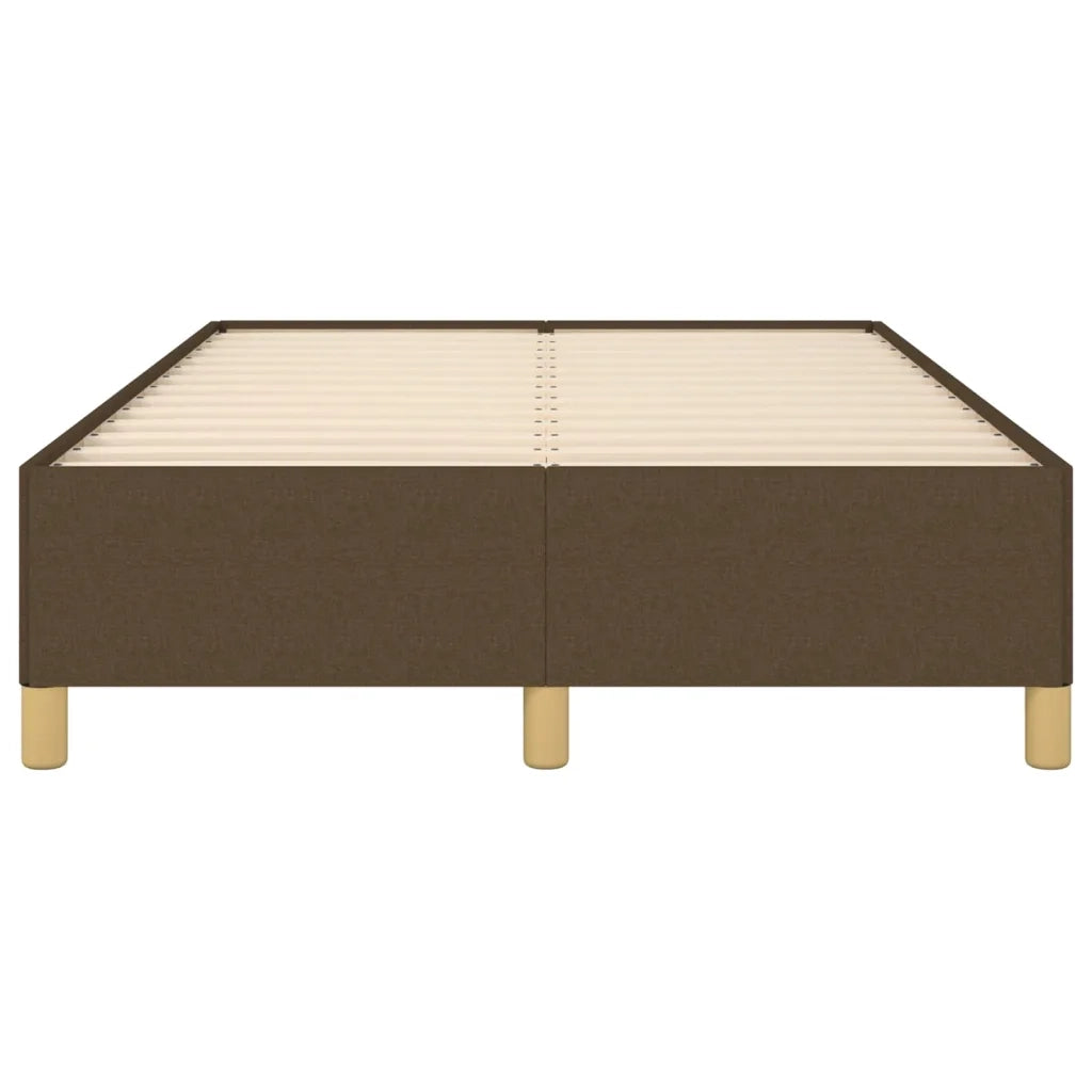 Giroletto senza Materasso-Struttura Letto Marrone Scuro 120x200 cm Tessuto