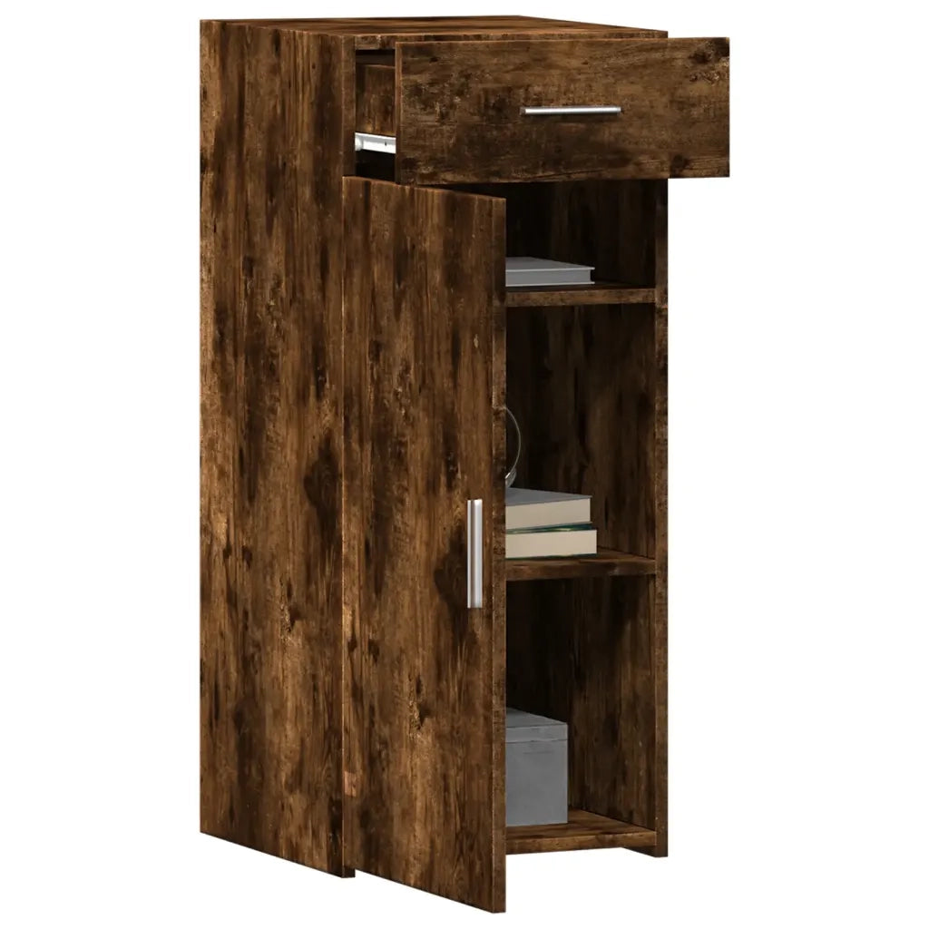 vidaXL Credenza Rovere Fumo 40x42,5x93 cm in Legno Multistrato