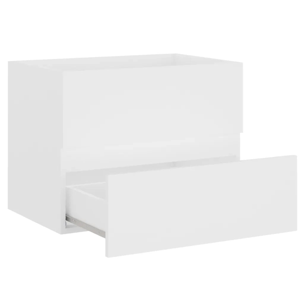 Set Mobili da Bagno Bianco in Legno Multistrato 3071675