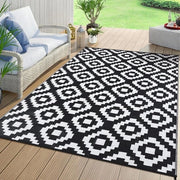 Tappeto esterno reversibile impermeabile 120 x 180 cm - Tappeto per camper - Tappeto in plastica per esterno - Tappeto per patio - Tappeto per balcone - Tappeto per picknick - Tappeto per spiaggia - Decorazione esterna