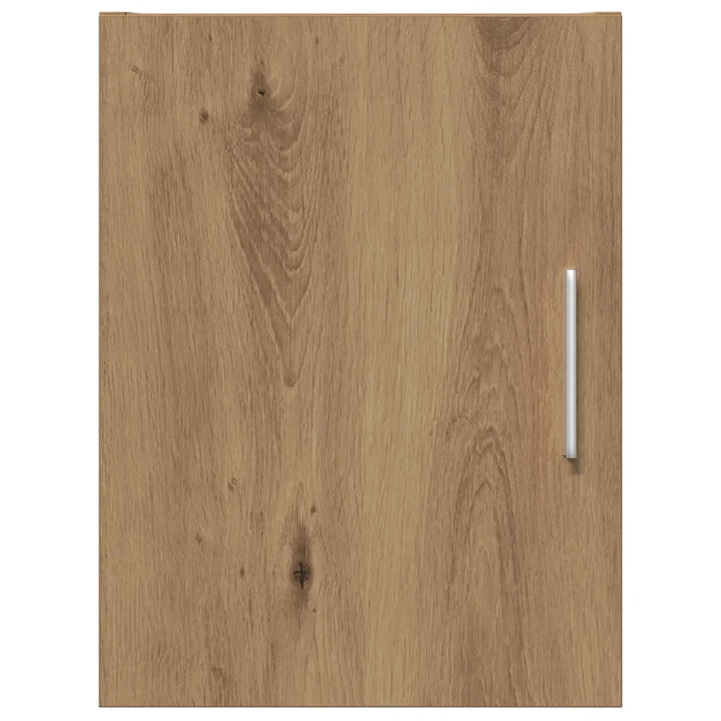 Mobiletto a muro funzionale design moderno 30 x 42,5 x 39,5 cm finitura in rovere ingegnerizzato realizzato artigianalmente 02_0052166