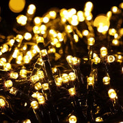 Illuminazione di Natale a LED 2000 Esterno 50m Cluster di Illuminazione di Natale a LED Interno Comando Elettrico 8 Modi Illuminazione di Natale a LED Senza Filo per Camera Giardino Festa di Matrimonio Luminoso Bianco Caldo