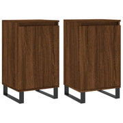 Buffet credenza cassettiera armadio mobile contenitore organizer per cucina soggiorno salotto set da 2 40 x 35 x 70 cm legno ingegnerizzato marrone 02_0036767