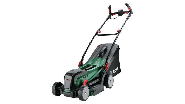 Bosch 06008B9E01 UniversalRotak Tagliaerba a spinta Batteria Superficie 550 m² Larghezza taglio 37 cm colore Nero Verde