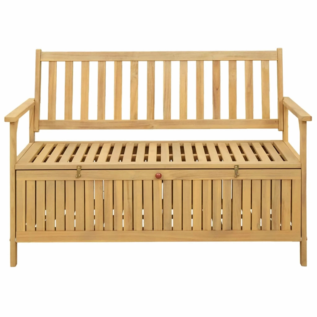 Panchina con contenitore 120 x 63 x 84 cm Acacia Solido 42026797
