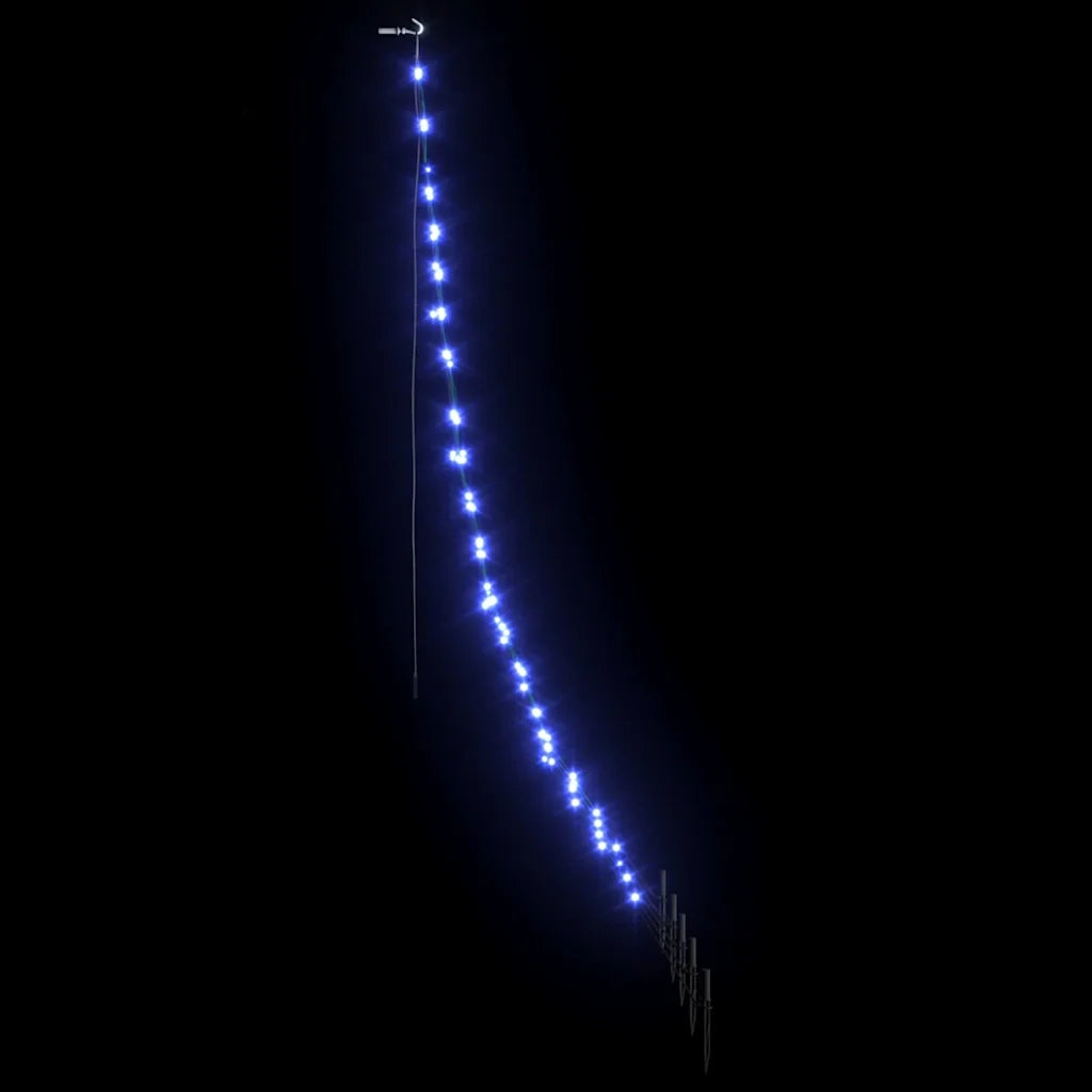 Albero di Natale LED con picchetti per il terreno Blu 182 cm 42018740