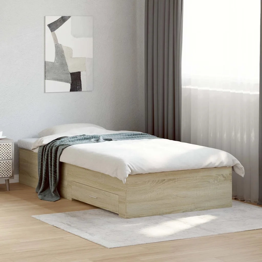Giroletto Cassetti Rovere Sonoma 100x200 cm Legno Multistrato 3280421