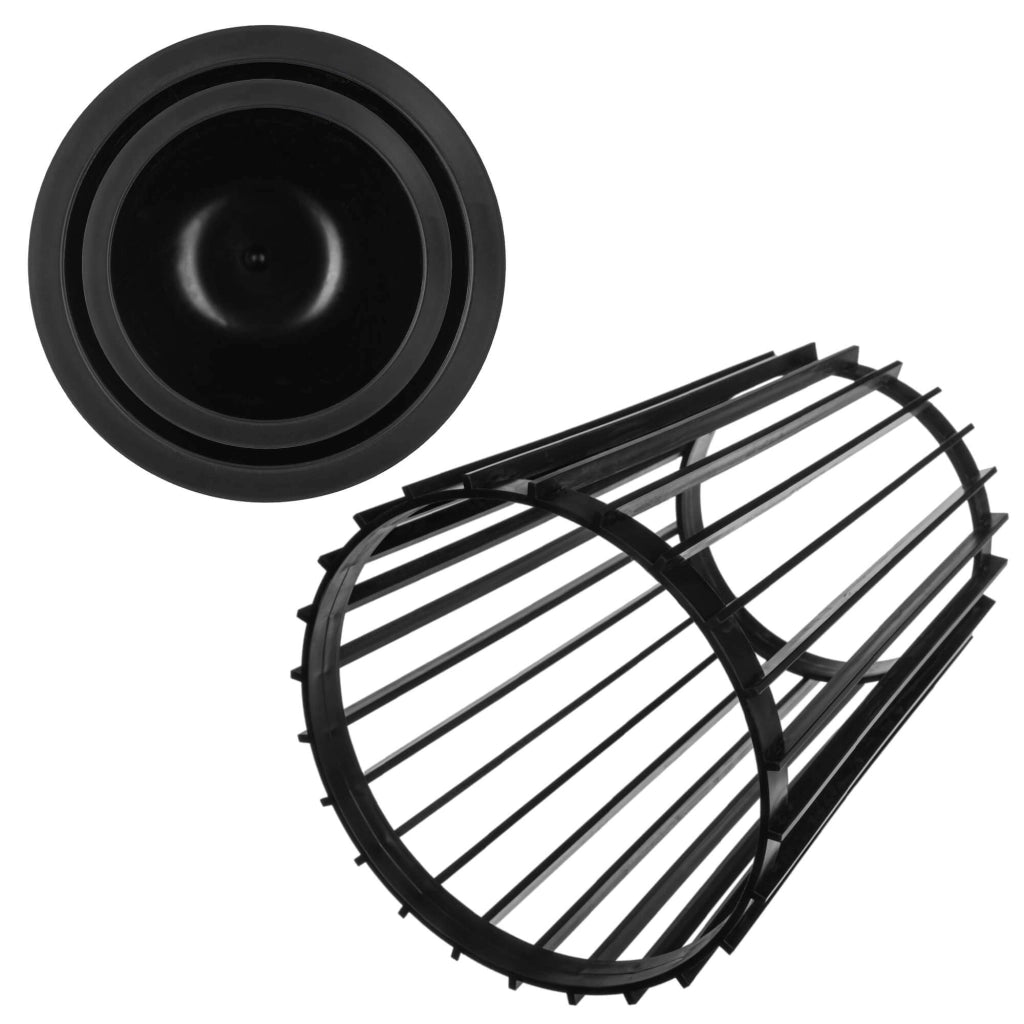 Supporto per fiori bifacciale KADAX Loft, nero, 39,5 cm + 2 inserti