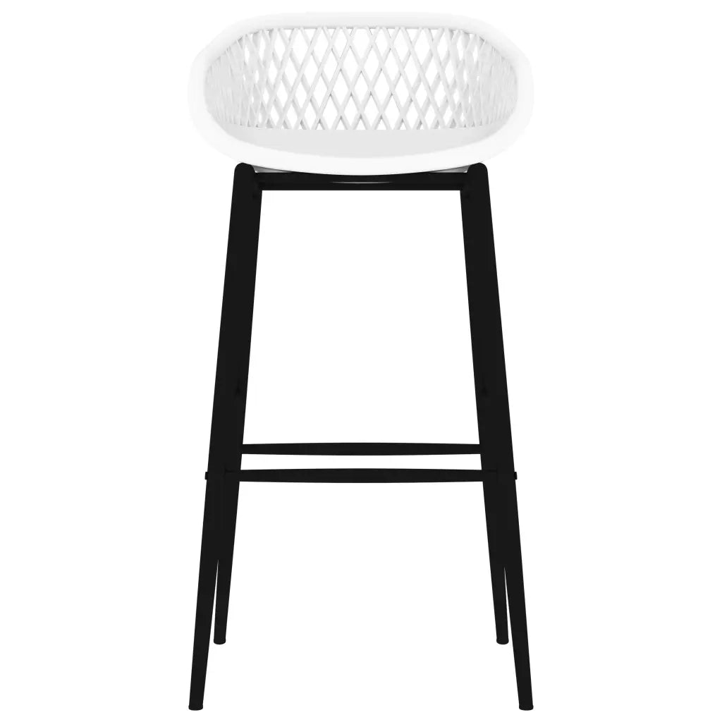 Sgabelli da Bar 4 pz Bianchi 248162