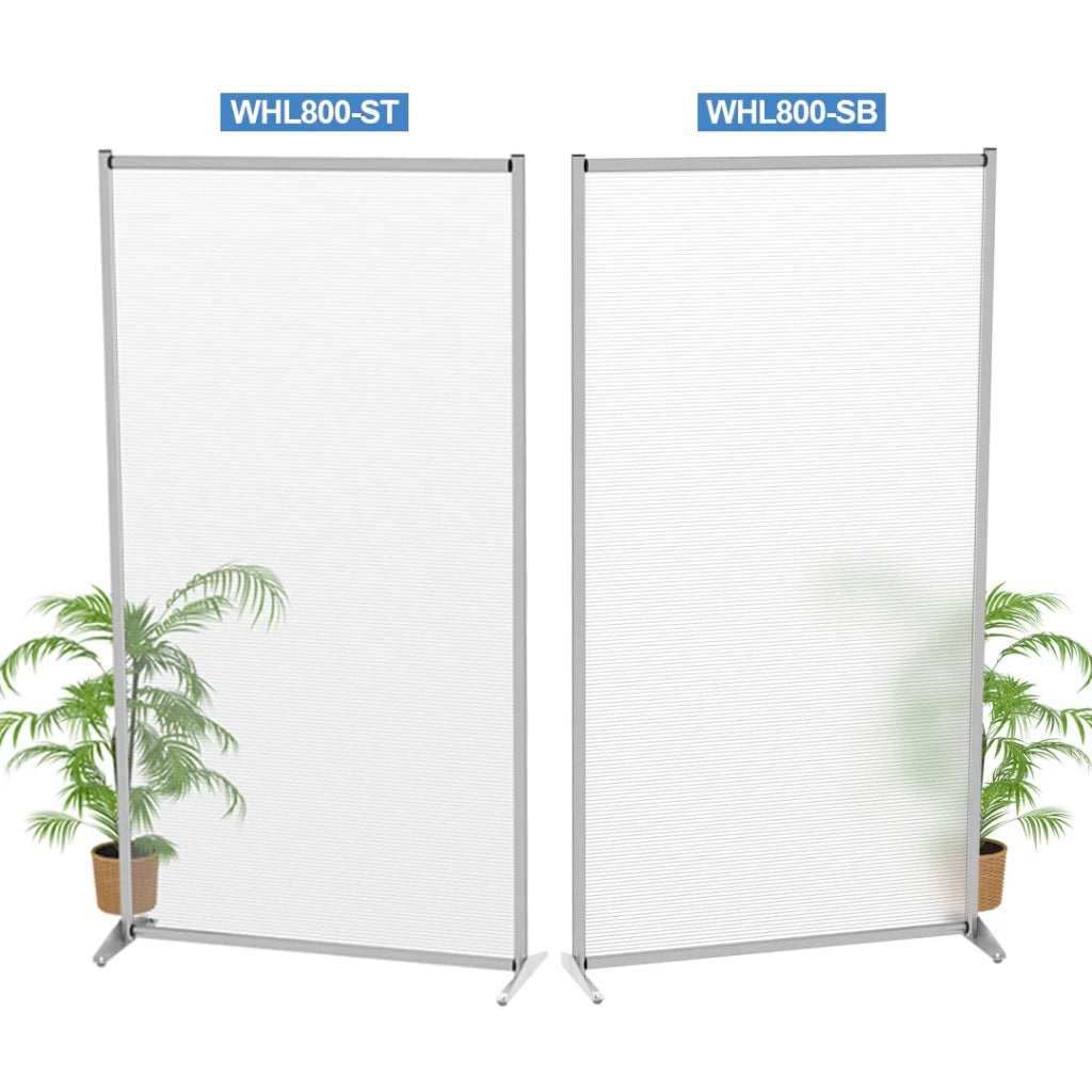 Pannello divisorio singolo in Policarbonato 100 x 190 - Bianco Satinato