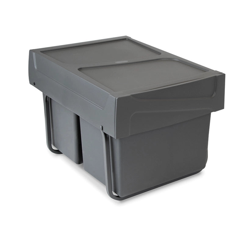Kit di contenitori per la raccolta differenziata per cassetti da cucina Recycle Altezza Recycle 266 mm, 1x15 lt, 2x7 l..