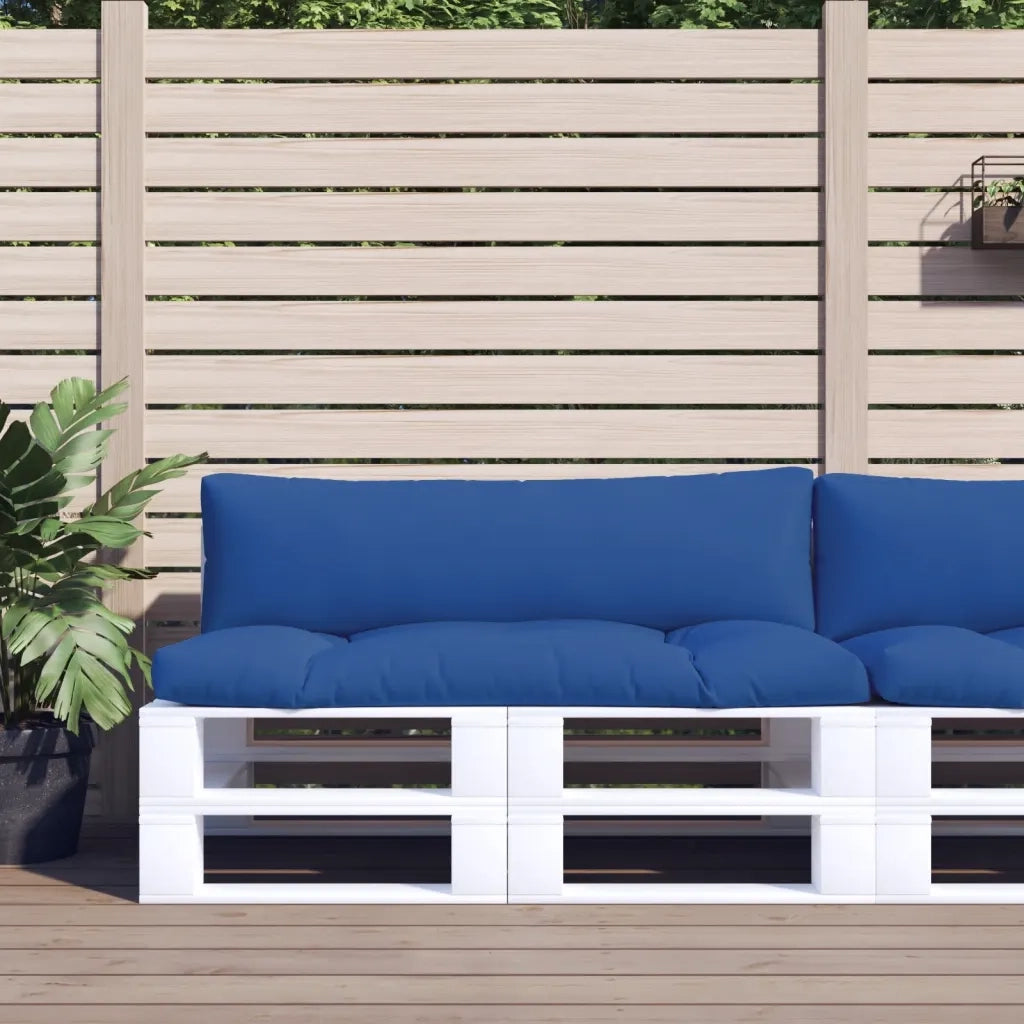 Cuscini per Pallet 2 pz Blu Reale in Tessuto 314655