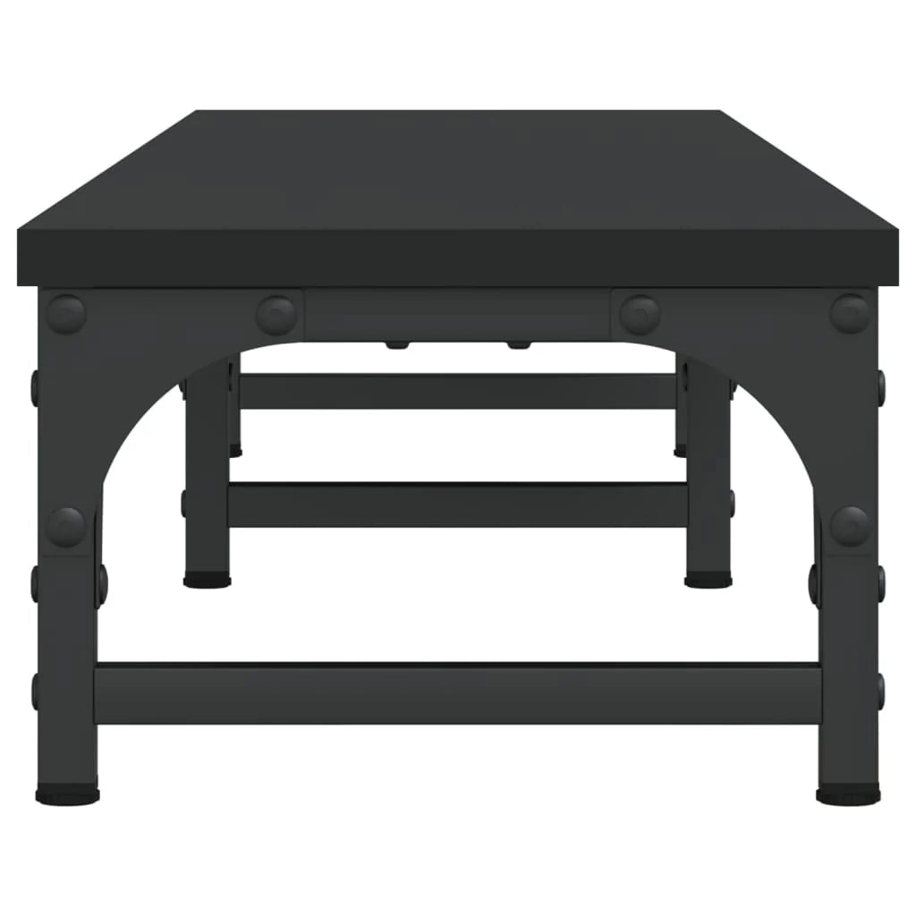 Supporto per monitor mobile da scrivania 105 x 23 x 15,5 cm legno ingegnerizzato nero 02_0044855