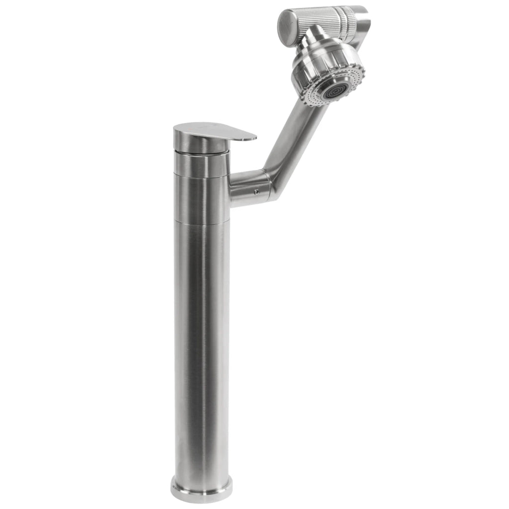 Rubinetto Da Bagno Rea Paco Nickel Brush Inox High