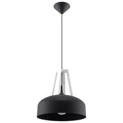 Lampada a sospensione CASCO bianco/nero