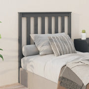Testiera per Letto Grigia 96x6x101 cm in Legno Massello di Pino 818502