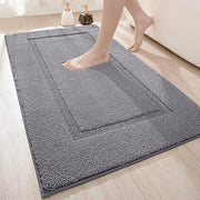 Matte da bagno in microfibra 40 x 60 cm, matto antiscivolo per bagno lavabile a macchina, copertura per doccia assorbente acqua, pannelli di pavimento duraturi (Marine)