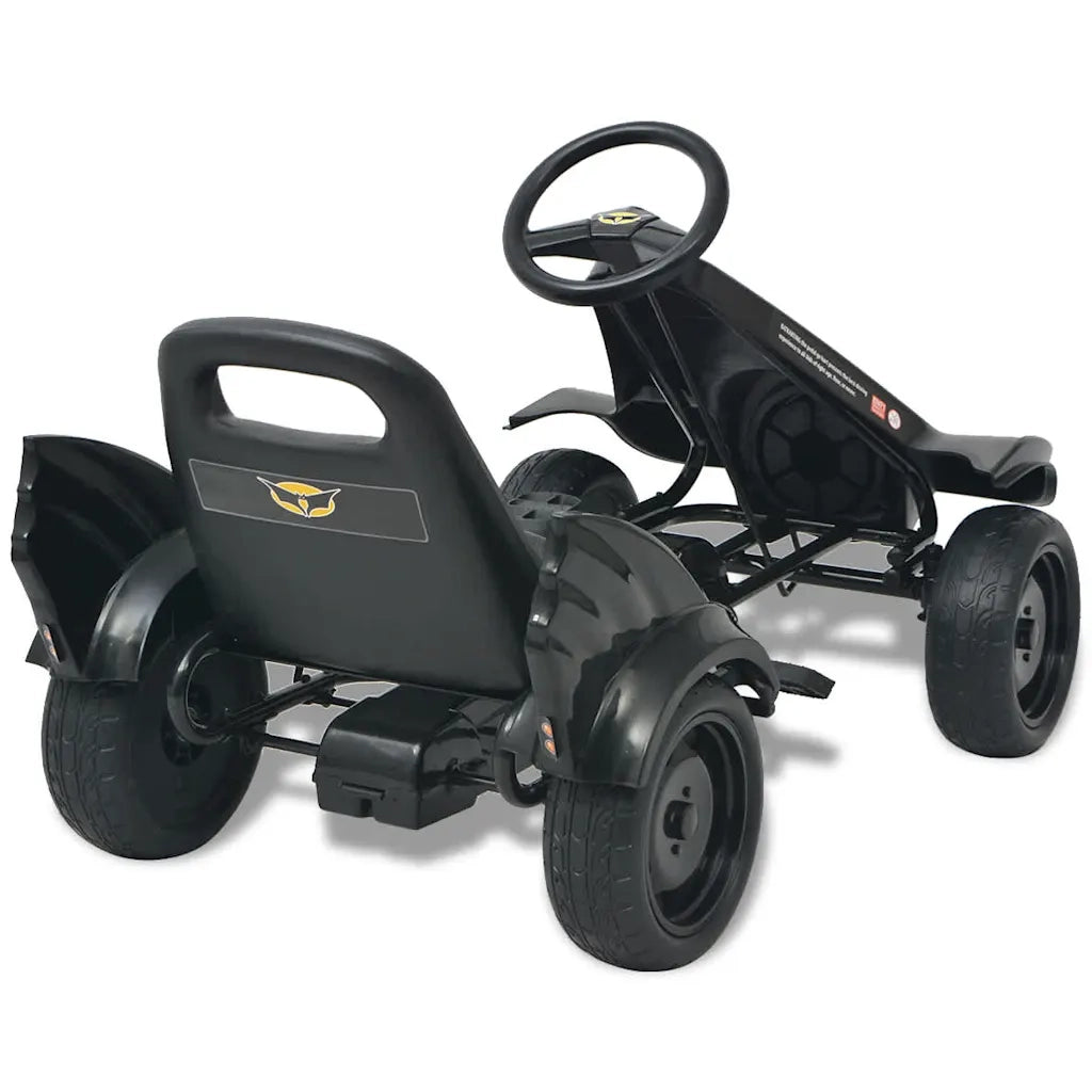 Go Kart a pedali con seduta regolabile nero 80156