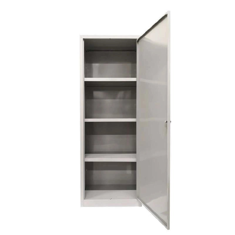 ARMADIO IN METALLO CON 3 PIANI E 1 ANTA 60 X 40 X H167 CM
