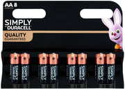 Duracell PILA ALCALINA SERIE SIMPLY 8 PZ. STILO 1,5V 12.00 confezioni